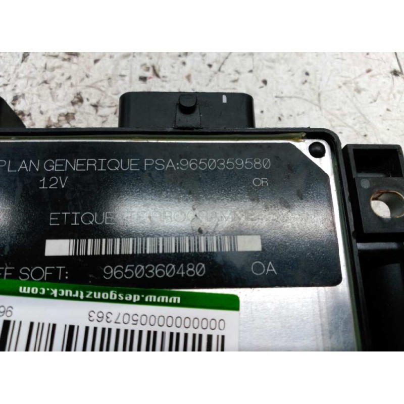 Recambio de centralita motor uce para peugeot partner (s2) combi pro referencia OEM IAM 9650360480 9650359580 - Blanco 3