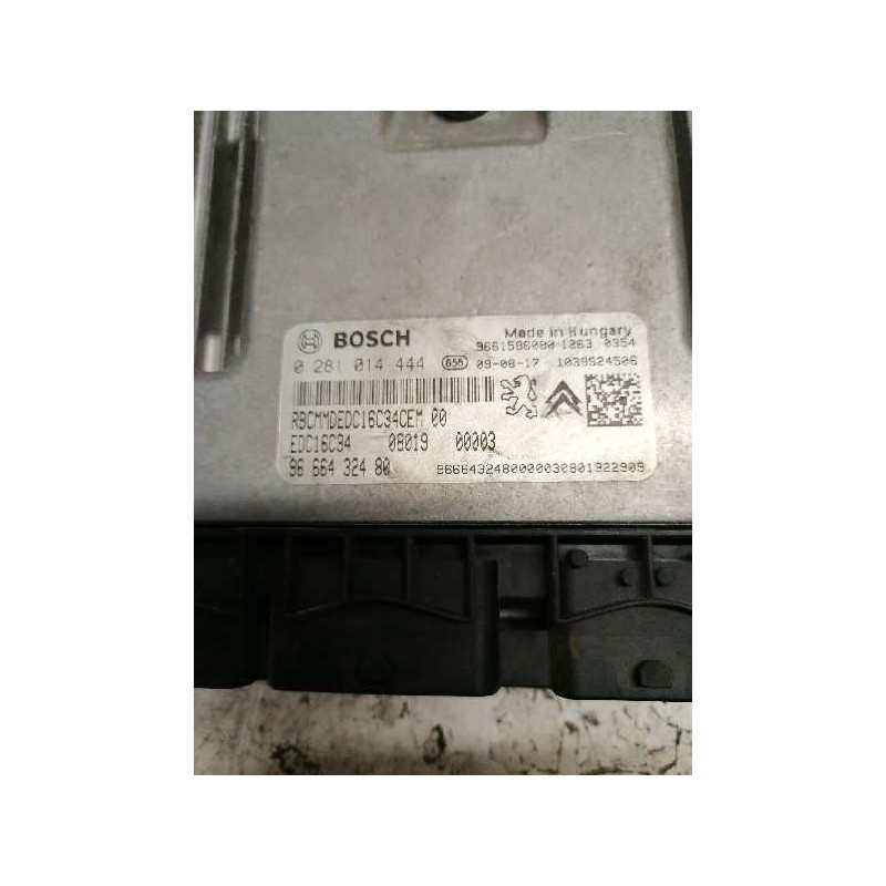 Recambio de centralita motor uce para peugeot bipper básico referencia OEM IAM 0281014444 9666432480 9661586080 - Blanco 2