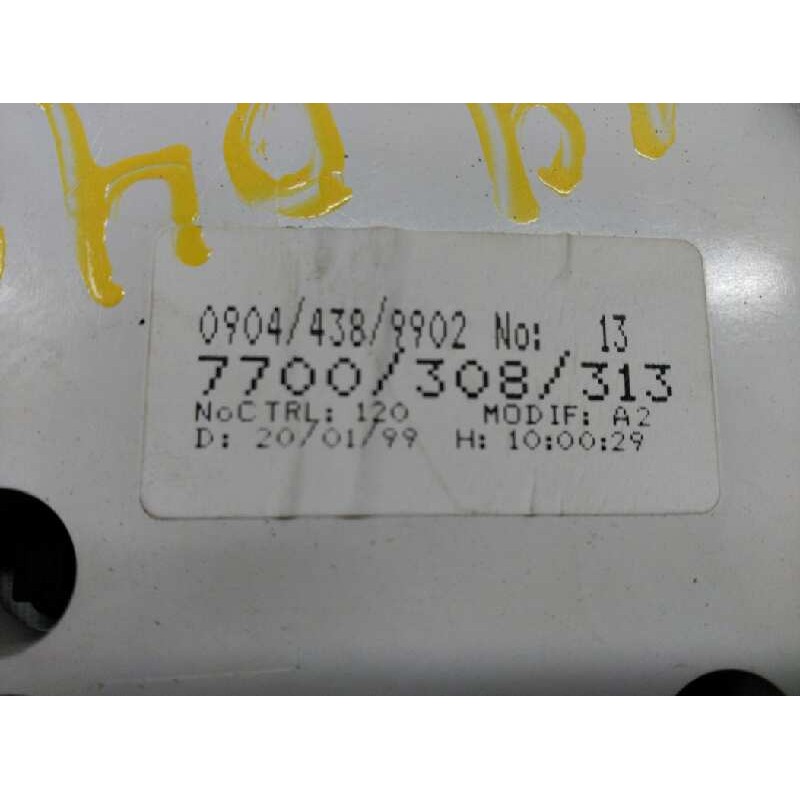 Recambio de cuadro instrumentos para renault trafic (desde 5.89) referencia OEM IAM 7700308313 - Blanco 3