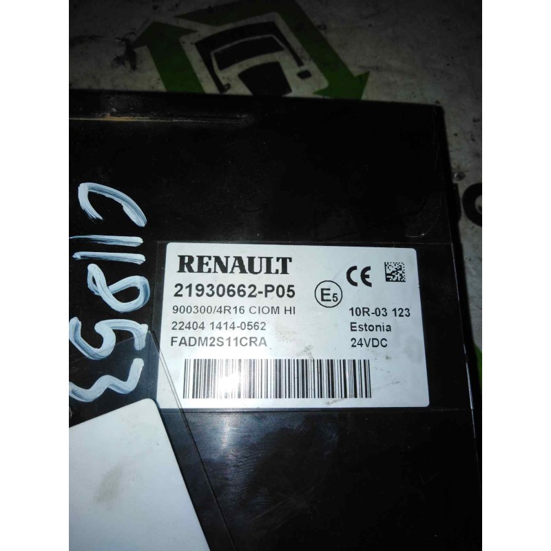 Recambio de modulo electronico para renault serie t fg 4x2 cabina high-sleeper referencia OEM IAM 21930662 - Blanco 2