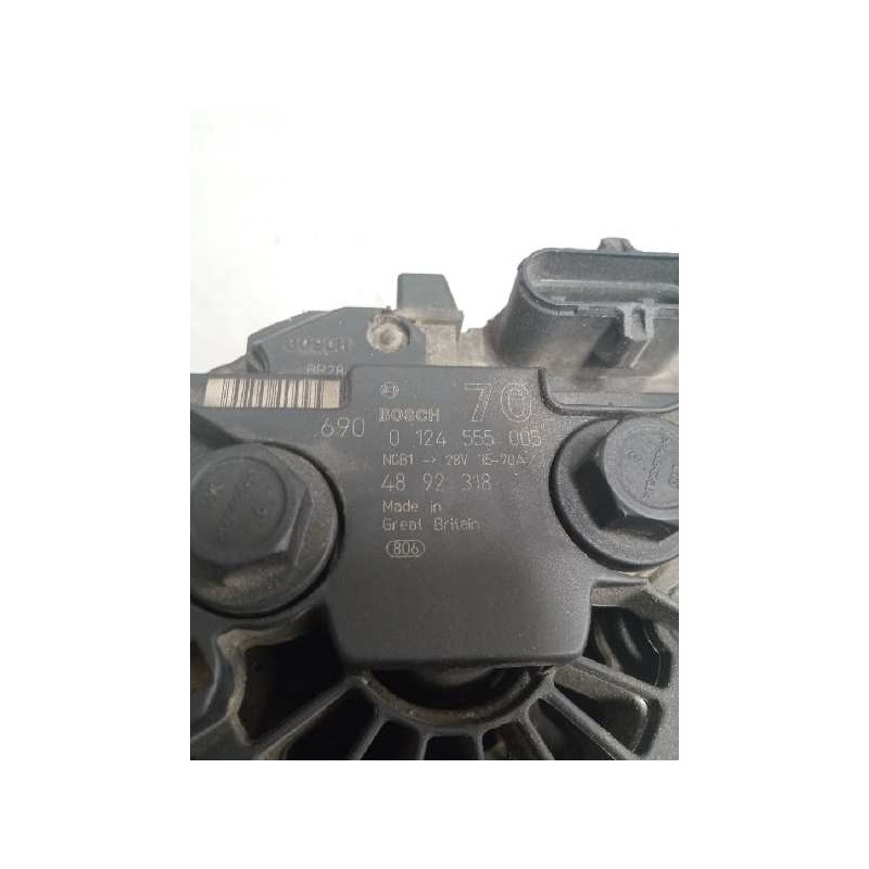 Recambio de alternador para iveco eurocargo 05.03  5.9 diesel referencia OEM IAM 4892318 0124555005 28V/35-70A - Blanco 3