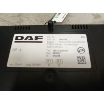 Recambio de cuadro instrumentos para daf serie xf105.xxx 12.9 diesel referencia OEM IAM 1743496  