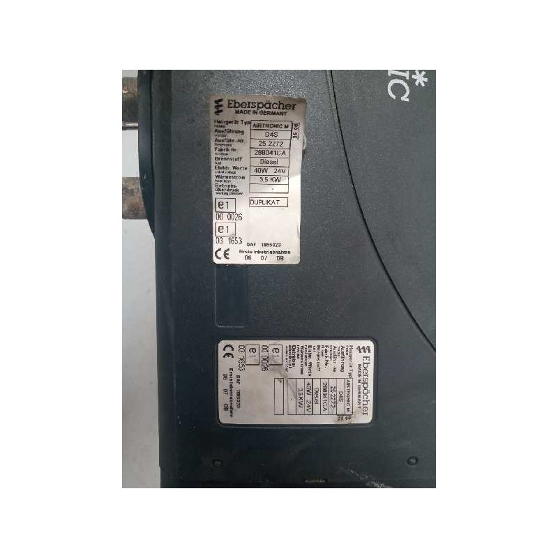 Recambio de motor calefaccion cabina para daf serie 95 xf .480 fsafe (tipo .480) larga distancia referencia OEM IAM AIRTRONIC M 4