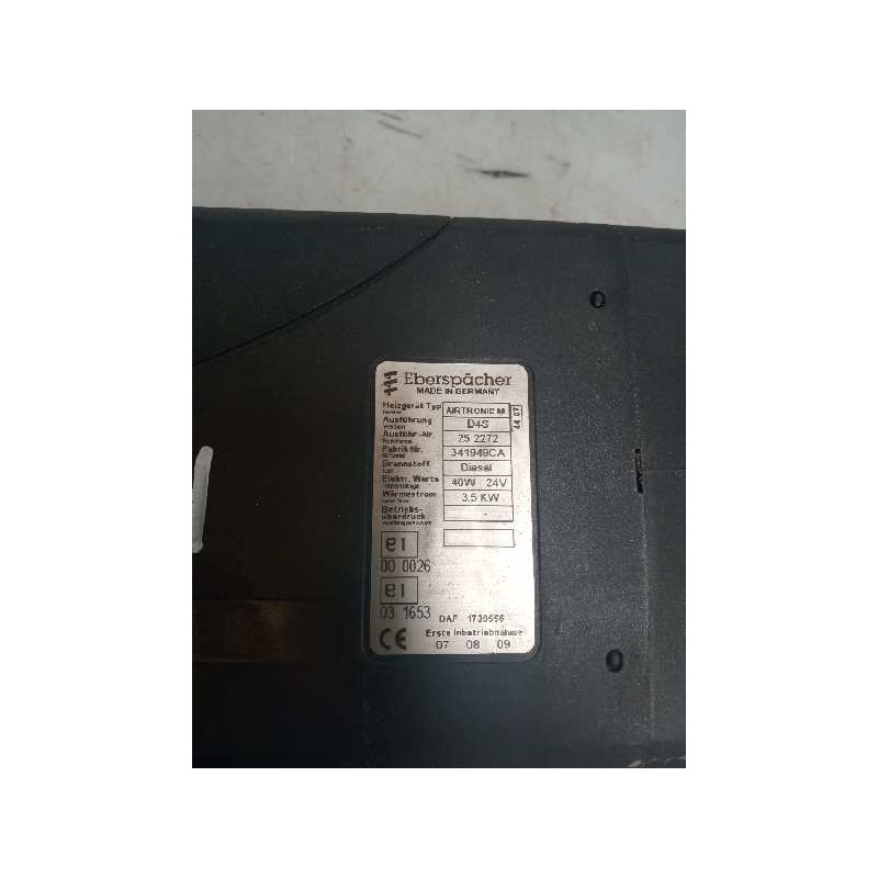 Recambio de motor calefaccion cabina para daf serie xf105.410 fsa 4x2 super-space-cab referencia OEM IAM AIRTRONIC M D4S 1739556 4
