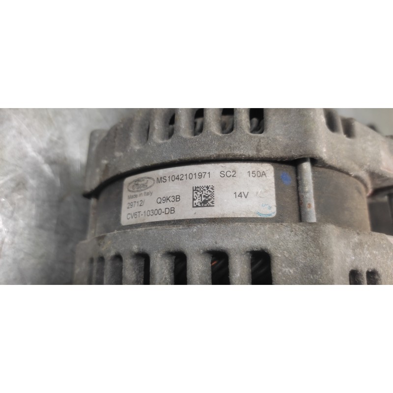 Recambio de alternador para ford c-max edition referencia OEM IAM CV6T10300DB MS1042101971 POLEA DE 6 CANALES , CONECTOR DE UN P - Azul 3