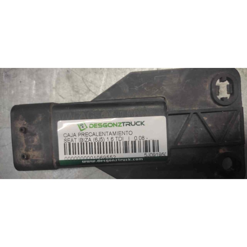 Recambio de caja precalentamiento para seat ibiza (6j5) 1.6 tdi referencia OEM IAM 5J0919506 8 PINS 2