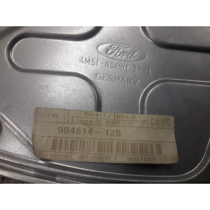 Recambio de elevalunas trasero izquierdo para ford focus berlina (cap) ambiente (d) referencia OEM IAM 1738644 984814125 - Negro 2