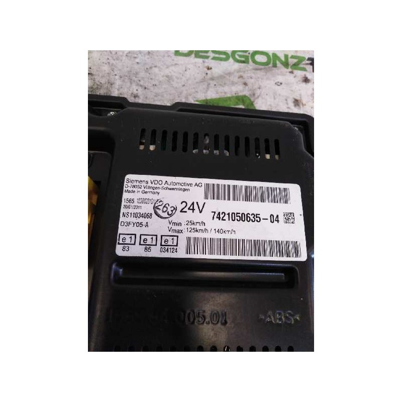 Recambio de cuadro instrumentos para renault premium route 2006 fas 4x2gv larga distancia referencia OEM IAM 7421050635 - Rojo 3
