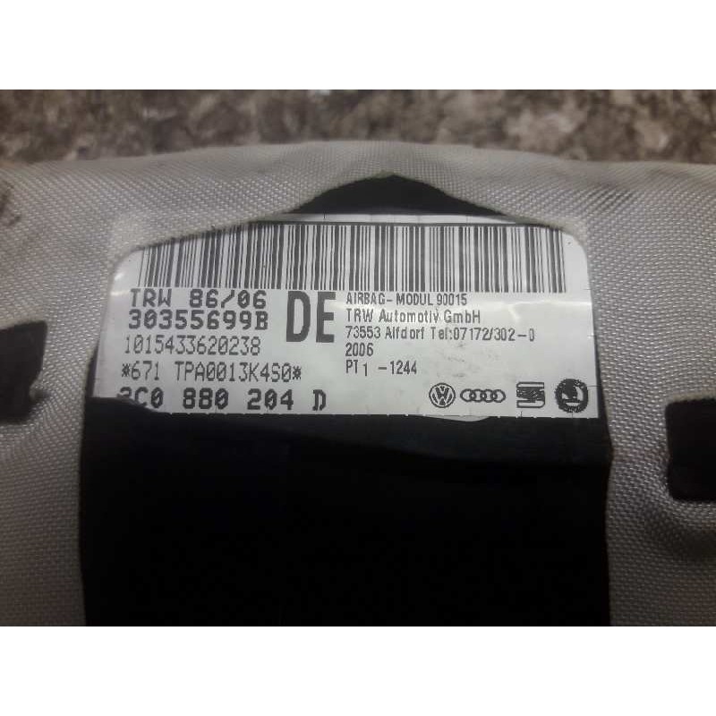 Recambio de airbag delantero derecho para volkswagen passat berlina (3c2) advance referencia OEM IAM 3C0880204D 30355699B 101543 - Negro 3