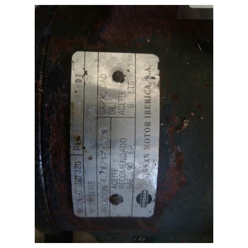 Recambio de grupo para nissan trucks l80.09 l80.14 referencia OEM IAM GD320 63011001D1 RATIO= 3.78/1=34/9 2