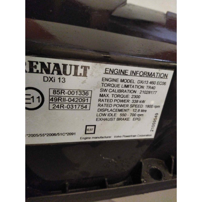 Recambio de tapa balancines para renault magnum ab 2005 12.8 diesel referencia OEM IAM 20515103 7420515101 - Blanco 2
