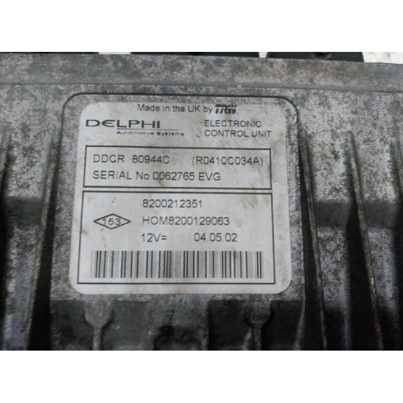 Recambio de centralita motor uce para renault clio ii fase ii (b/cb0) authentique referencia OEM IAM 8200212351 8200129063 2