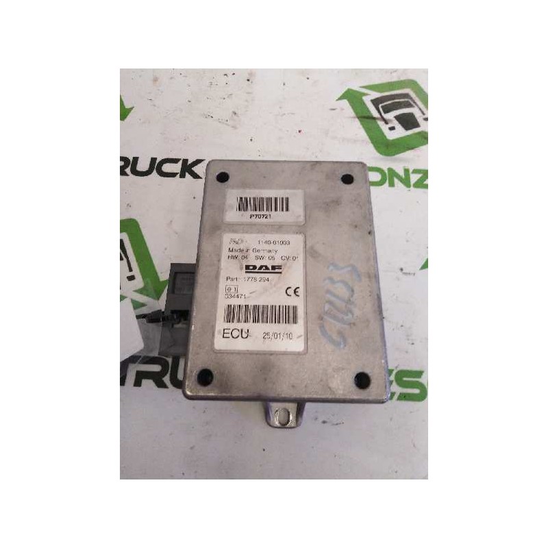 Recambio de modulo electronico para daf serie xf105.xxx fsa 4x2 super-space-cab referencia OEM IAM 1778294  CENTRALITA ECU