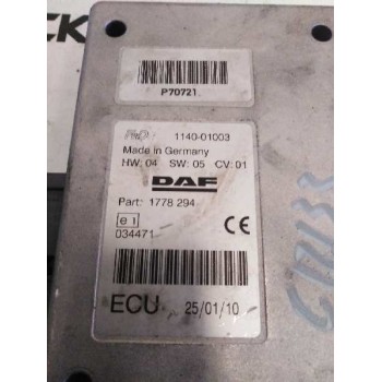 Recambio de modulo electronico para daf serie xf105.xxx fsa 4x2 super-space-cab referencia OEM IAM 1778294  CENTRALITA ECU