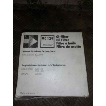 Recambio de filtro aceite para . no identificado referencia OEM IAM OC129 MARCA:MAHLE 