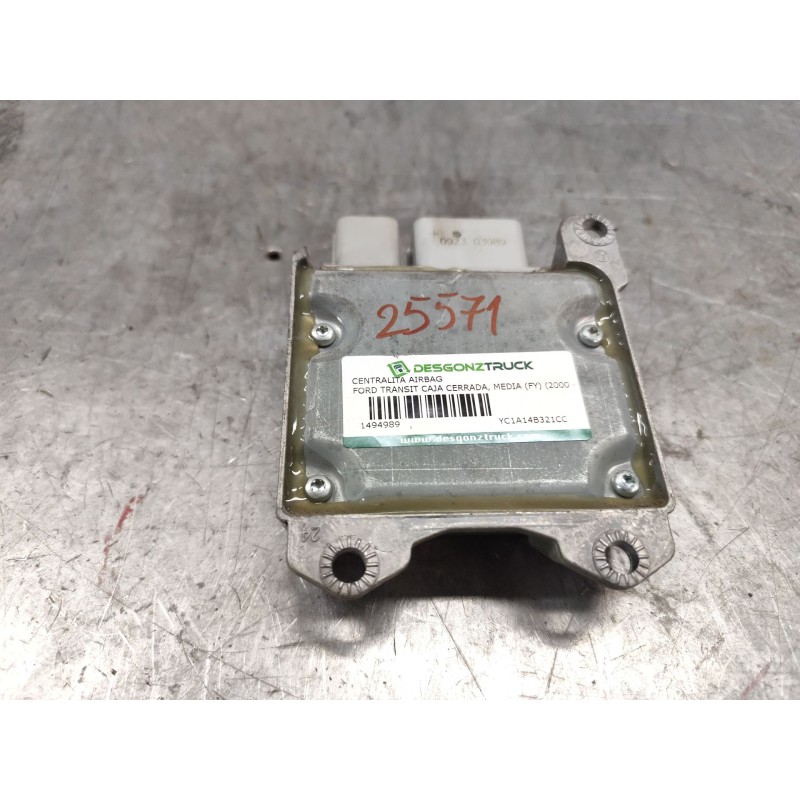 Recambio de centralita airbag para ford transit caja cerrada, media (fy) (2000 =>) ft 350 2.4 express-line referencia OEM IAM YC - Blanco 2