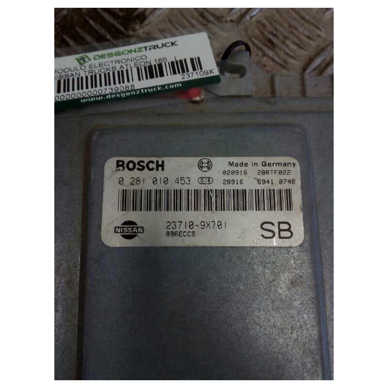 Recambio de modulo electronico para nissan trucks atleon 165 referencia OEM IAM 237109X701 0281010453 CENTRALITA MOTOR 2
