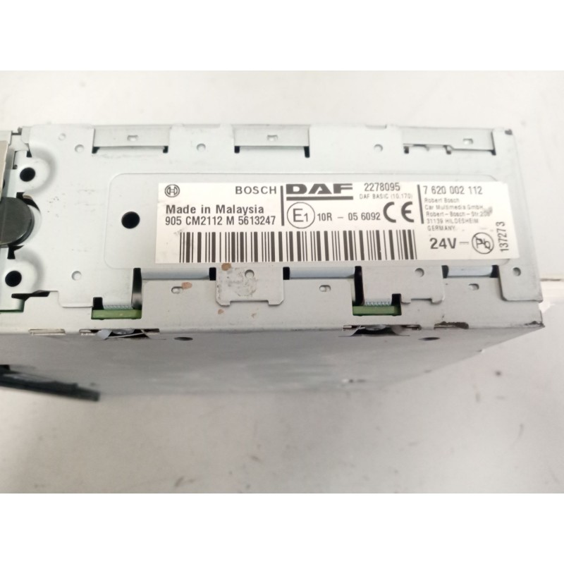 Recambio de sistema audio / radio cd para daf serie xf euro 6 12.9 diesel referencia OEM IAM 2278095  762002112 - Blanco 2
