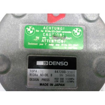 Recambio de compresor aire acondicionado para bmw serie 3 berlina (e46) 318d referencia OEM IAM 10PA17C 4472003381 DENSO