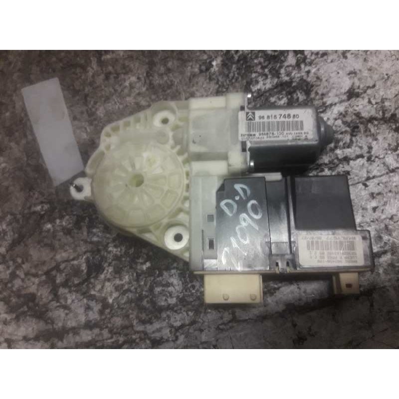 Recambio de motor elevalunas delantero derecho para citroën c4 berlina lx referencia OEM IAM 9681574880 965496100 20/6 PINS - Negro