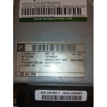 Recambio de modulo electronico para iveco trucks stralis ad 260s40 referencia OEM IAM 0260001028 6009371001 CENTRALITA INTARDER