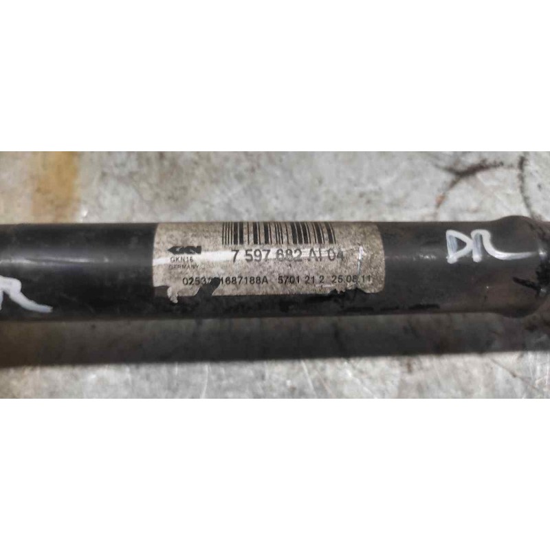 Recambio de transmision trasera derecha para bmw serie 1 lim. (f20) 118d referencia OEM IAM 7597682AI04 2