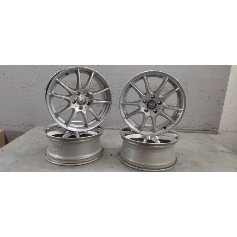 Recambio de juego llantas para mercedes-benz clase b (w245) 180 cdi (245.207) referencia OEM IAM 7.0 x 17 h2 et49  17-5 tornillo - Negro 4