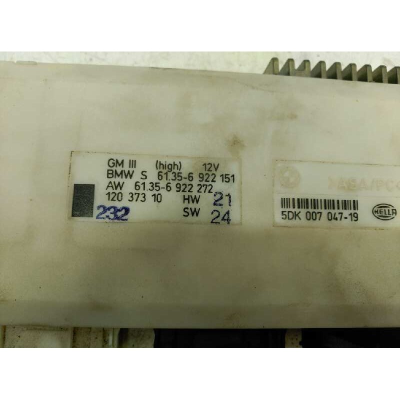 Recambio de centralita luces para bmw serie 5 berlina (e39) referencia OEM IAM - Negro 4