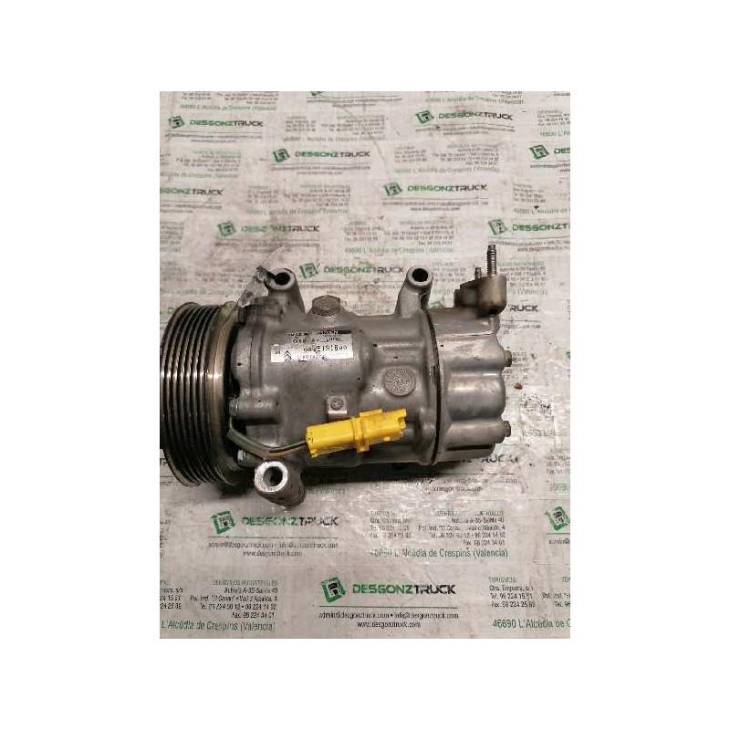 Recambio de compresor aire acondicionado para citroën c3 1.4 16v stop&start referencia OEM IAM 9655191680 SANDEN - Negro 2