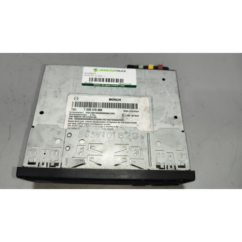 Recambio de tacografo para volvo fh 12 2002  12.1 diesel (d12d460) referencia OEM IAM 7620370008 TOLL COLLECT - Blanco 2