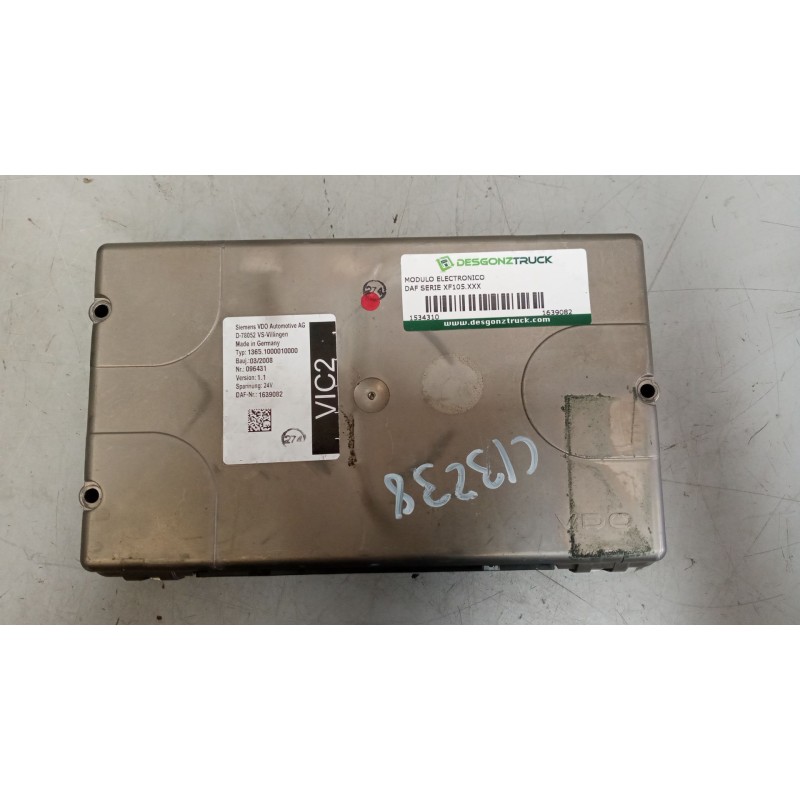 Recambio de modulo electronico para daf serie xf105.xxx 12.9 diesel referencia OEM IAM 1639082  VERSION1.1