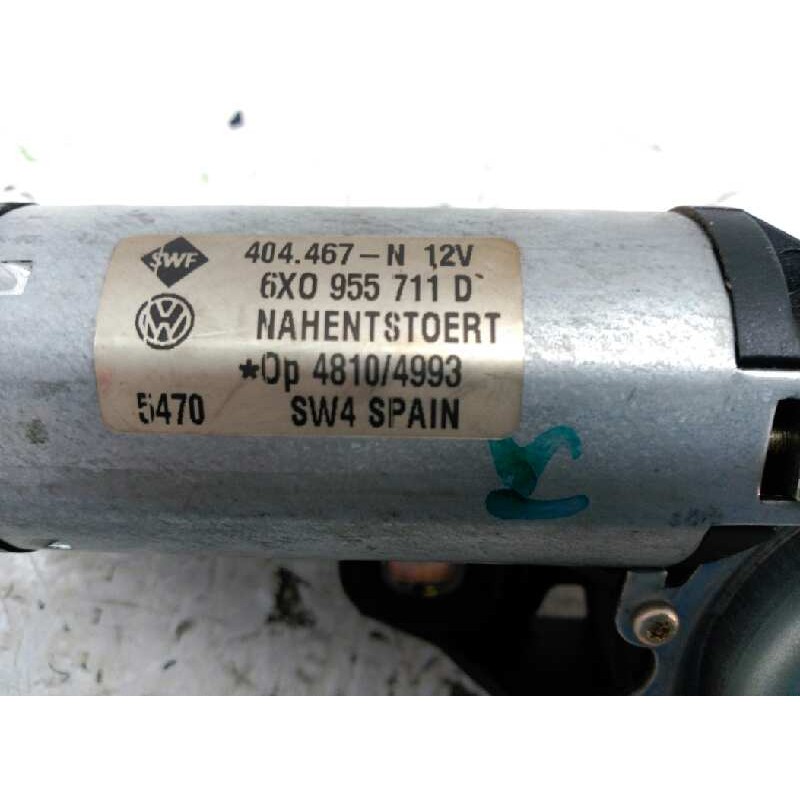 Recambio de motor limpia trasero para volkswagen polo berlina (6n2) 1.9 sdi referencia OEM IAM 6X0955711 - Blanco 2