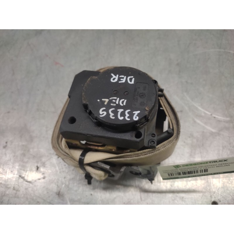 Recambio de cinturon seguridad delantero derecho para mercedes-benz clase c (w203) berlina 200 compressor (203.042) referencia O - Negro