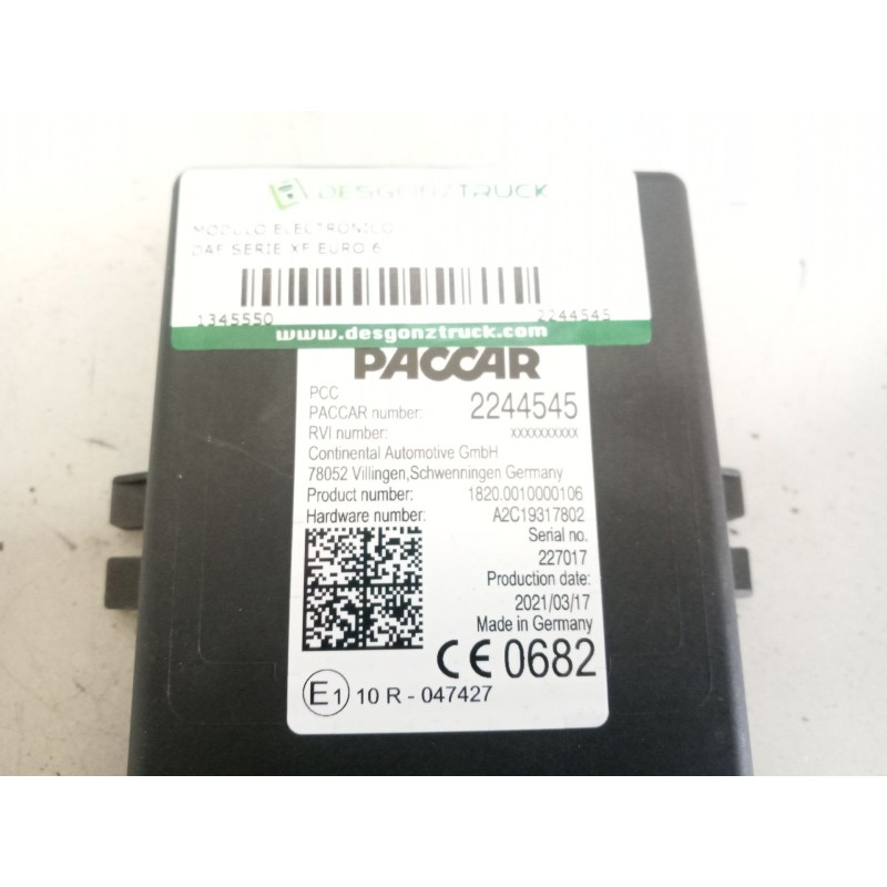 Recambio de modulo electronico para daf serie xf euro 6 12.9 diesel referencia OEM IAM 2244545 - Blanco 4