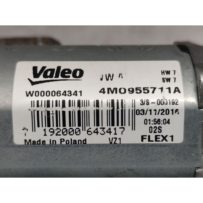 Recambio de motor limpia trasero para audi q7 (4mb, 4mg, 4mq) 3.0 tdi quattro referencia OEM IAM 4M0955711A - Negro 3