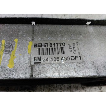 Recambio de intercooler para opel zafira b energy referencia OEM IAM 24436438DF1  