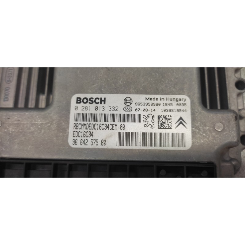 Recambio de centralita motor uce para peugeot 308 confort referencia OEM IAM 0281013332 9664257580 9653958980 - Negro 2