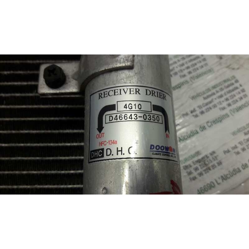 Recambio de condensador / radiador a/a para kia carens 2.0 crdi ex monovolumen referencia OEM IAM D46643-0350 5