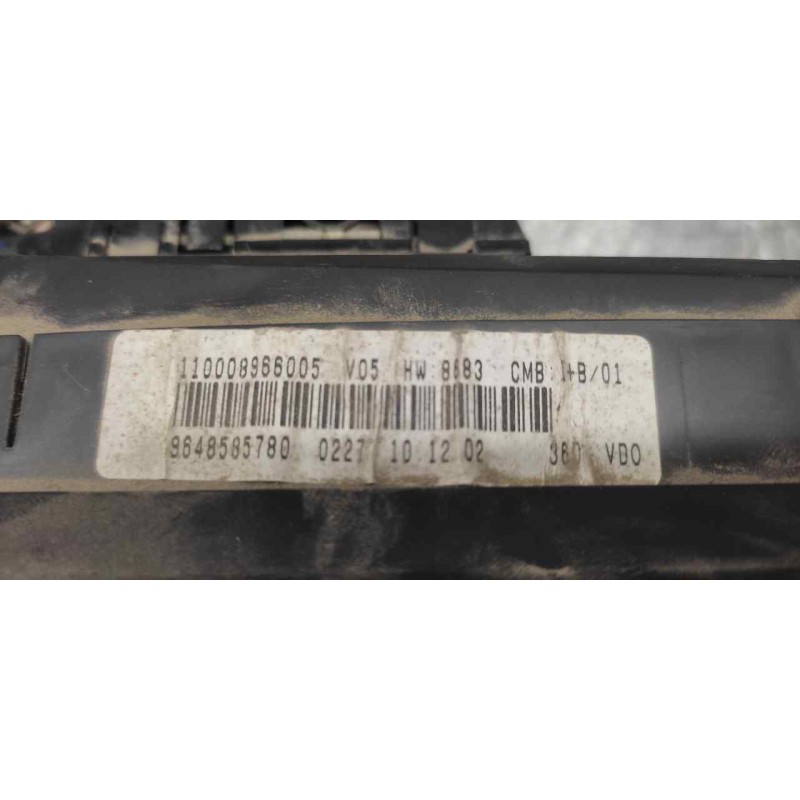 Recambio de cuadro instrumentos para citroën xsara picasso 2.0 hdi referencia OEM IAM 9648585780 110008966005 2