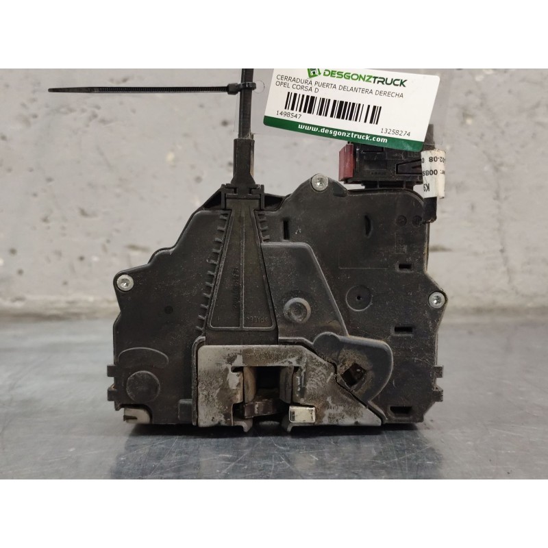 Recambio de cerradura puerta delantera derecha para opel corsa d 1.3 16v cdti referencia OEM IAM 13258274 - Dorado