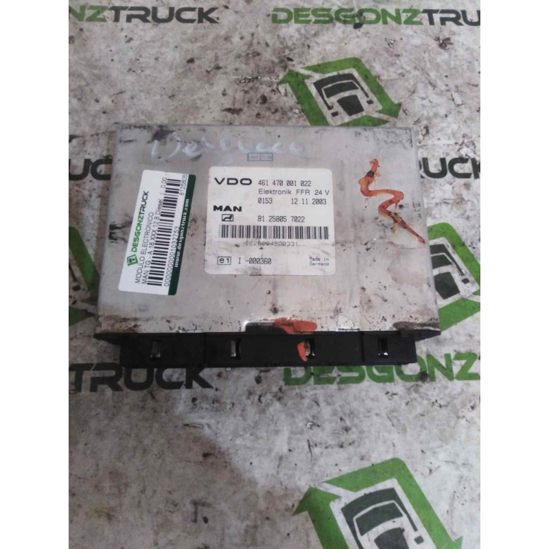 Recambio de modulo electronico para man tg - a 18.xxx 12.8 diesel referencia OEM IAM 81258057022 461470001002 CENTRALITA FFR