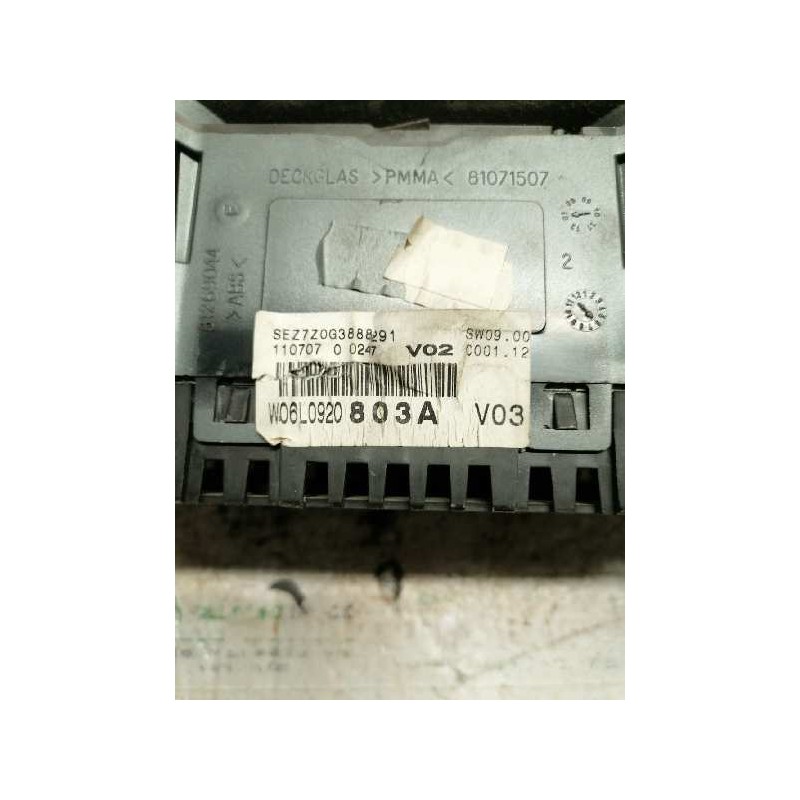 Recambio de cuadro instrumentos para seat ibiza (6l1) cool referencia OEM IAM 6L0920803A 11070700247 110080104040A - Negro 2