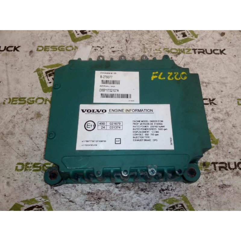 Recambio de centralita motor edc para volvo fl 614 - 180/220 fsa 132 / 154 kw e1/e2 corto referencia OEM IAM D6B220EC96 D6 81924