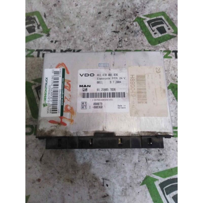 Recambio de modulo electronico para man tg - a 26.350 fg fnlc 6x2 (e2) l referencia OEM IAM 81258057036 461470001036 CENTRALITA - Blanco