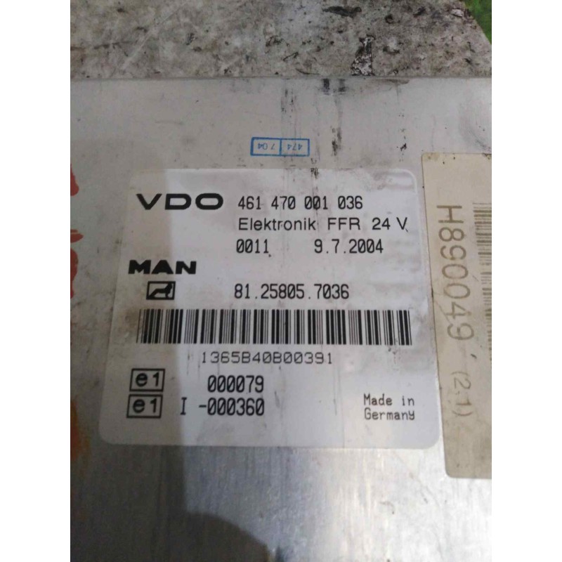 Recambio de modulo electronico para man tg - a 26.350 fg fnlc 6x2 (e2) l referencia OEM IAM 81258057036 461470001036 CENTRALITA - Blanco 2