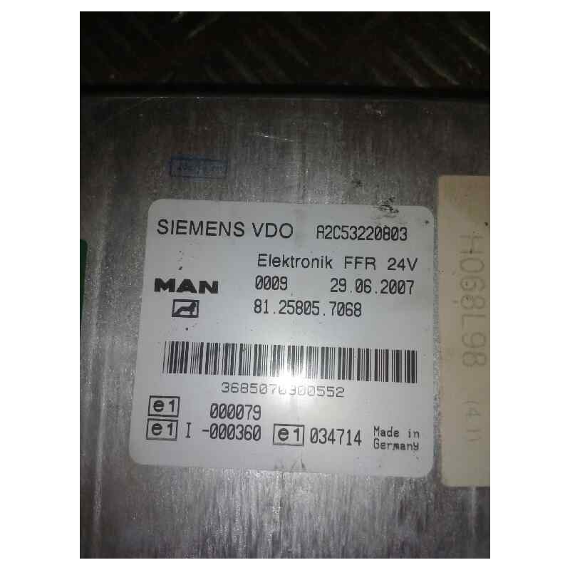 Recambio de modulo electronico para man tg - a 18.440 fg / bb (e3/e4) xlx referencia OEM IAM 81258057068  CENTRALITA FRR - Blanco 2