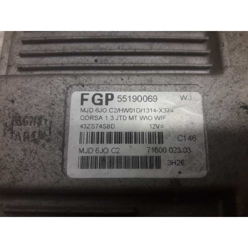 Recambio de centralita motor uce para opel corsa c blue line referencia OEM IAM 55190069 7160002303 - Azul 2