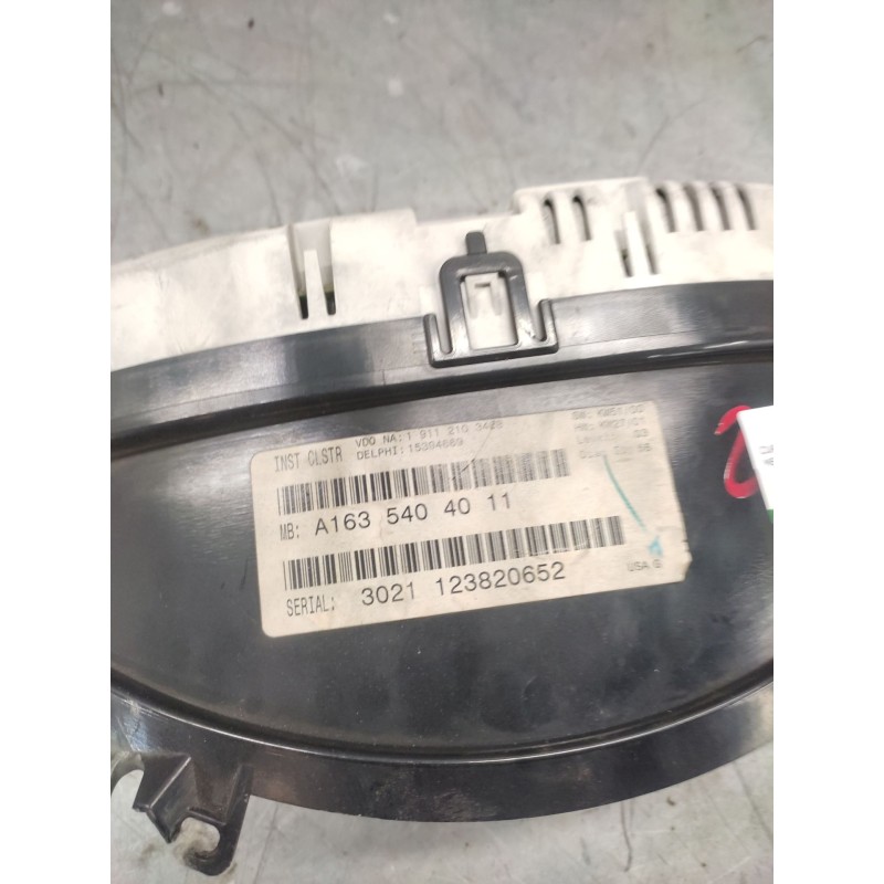 Recambio de cuadro instrumentos para mercedes-benz clase m (w163) 270 cdi (163.113) referencia OEM IAM A1635404011 - Gris 4