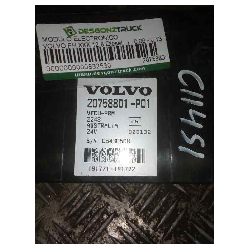 Recambio de modulo electronico para volvo fh 440 12.8 diesel referencia OEM IAM 20758801  CENTRALITA VECU - Amarillo 2