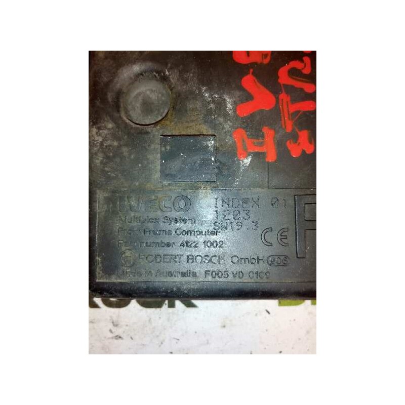 Recambio de modulo electronico para iveco trucks stralis ad 260s43 referencia OEM IAM 41221002 F005V00109 2